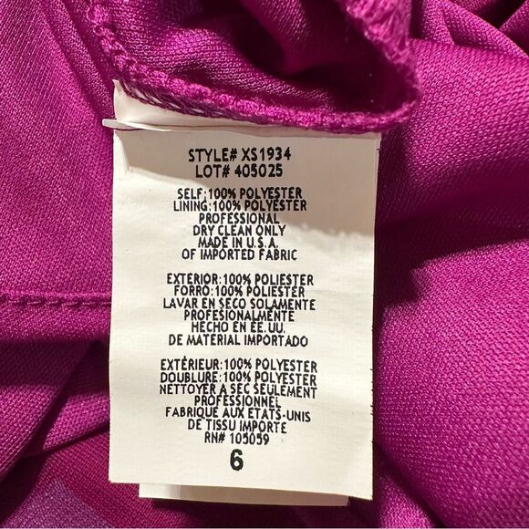 Z4 Xscape Fuchsia / Magenta One-Shoulder Gown - Picture 8 of 8